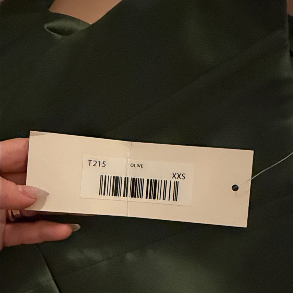 Elegant Green GREYSON GOWN - STRAPLESS SATIN DRESS - Picture 6 of 7